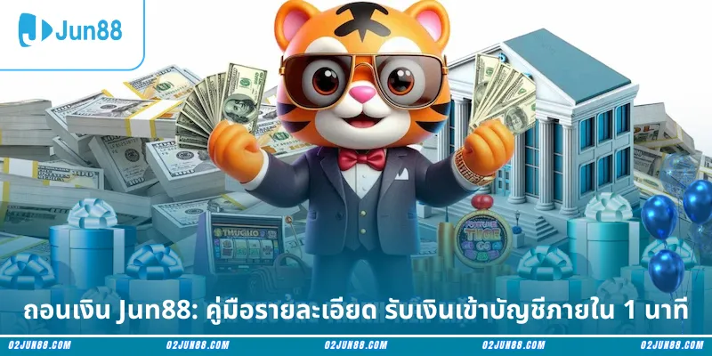 ถอนเงิน Jun88: คู่มือรายละเอียด รับเงินเข้าบัญชีภายใน 1 นาที